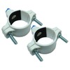 LQ Industrial 2pcs Drain Saddle Valve Clamp with 1/4" Quick