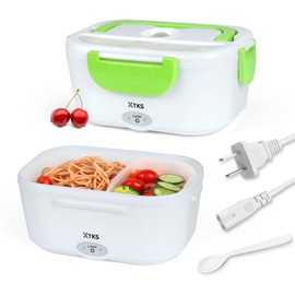 XTKS Electric Lunch Box 110v Heated Lunch Box Electric Heating Lunch Box Food Heater Warming Bento Box for Home & Office Use（green）