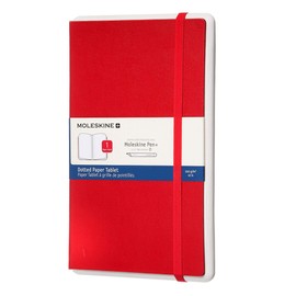Moleskine Paper Tablet Notebook Digital Smart Notebook Paper Tablet (with dotted pages and hardcover dotted, large 13 x 21 cm) red