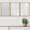 SIGNWIN Framed Canvas Print Wall Art Set Geometric Duotone Futuristic