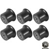 6-Pack Rolling Seat Trolley Wheels, Sliding Bracket Rollers for Bowflex