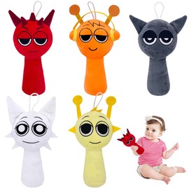 Philoctes Set of 5 Sprunki Plush, Sprunki Cuddly Toy, Sprunki Plush Toy, Sprunki Plush Toy, Sprunki Figures Doll, Sprunki Plushie Dolls, for Children and Adults