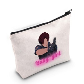 Gzrlyf Leonn S K Inspired Makeup Bag Gaming Gift Video Game Fan Zipper Pouch (Babyygirl)