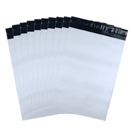 White Opaque Plastic Mailing Bags (10, 28 x 42 cm)