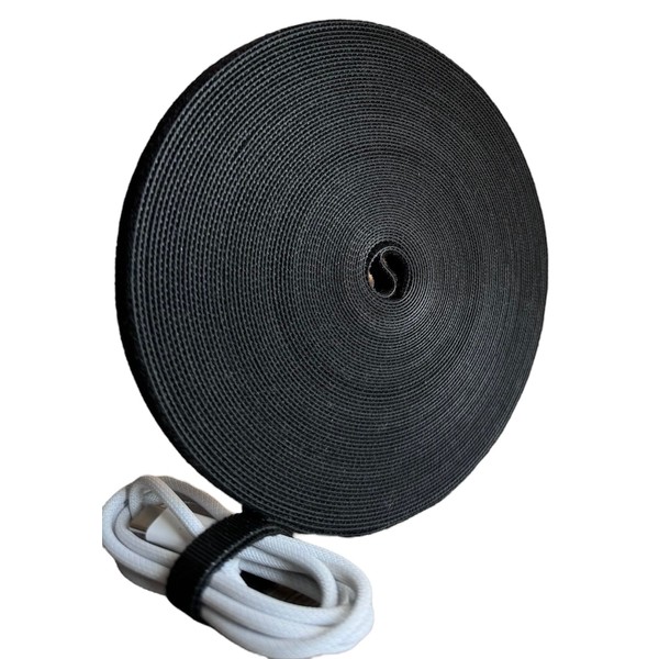 Hazarox 20 Metres Velcro Tape, Reusable Velcro Cable Ties, Free