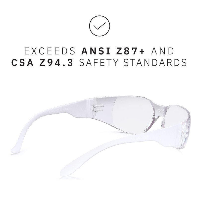 Gamma Ray Full Lens Magnification Reading Safety Glasses Readers