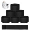 6PCS Black Arm Bands Mourning, Nylon Football Arm Bands, Adjustable