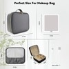 SLUMAZI Travel Makeup Bag with LED Mirror with 3 Lighted