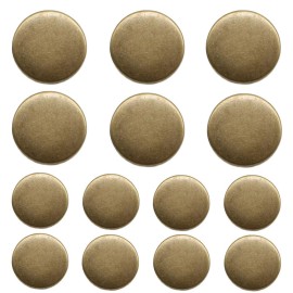 YaHoGa 14 Pieces Antique Brass Metal Buttons 20mm 15mm Blazer Buttons Set for...