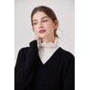 UMIYI Stand Collar, Ruffle Collar, Women's, Layered Style, Faux Color,