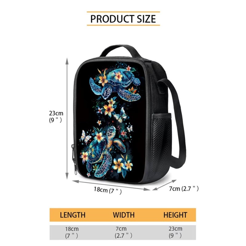 Luarisgur Turtle Preschool Backpack for Girls with Lunch Box Cute