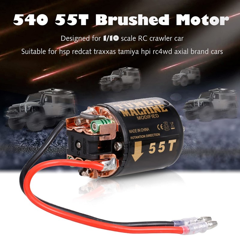 GoolRC 540 Brushed Motor RC Crawler Motor 55T3 Slot and