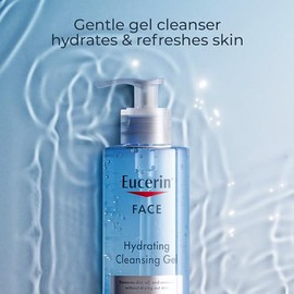 Eucerin - Face Gentle Cleansing Hydrating Cleansing Gel, Daily Face Wash and Makeup Remover with Hyaluronic Acid, 13.5 Fl Oz Bottle - Dai...