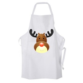 Tribal T-Shirts Rudolph The Red Nosed Reindeer Chef's Kitchen Apron