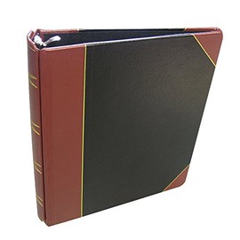 Corpkit Corporate Records, 3 Ring Minute Book: 1/4 Bind Leather Binder, 8.5 x 11- Binder only