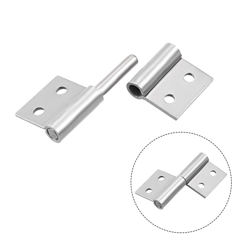 sourcing map 2-inch Long Steel Small Slip Joint Flag Hinge