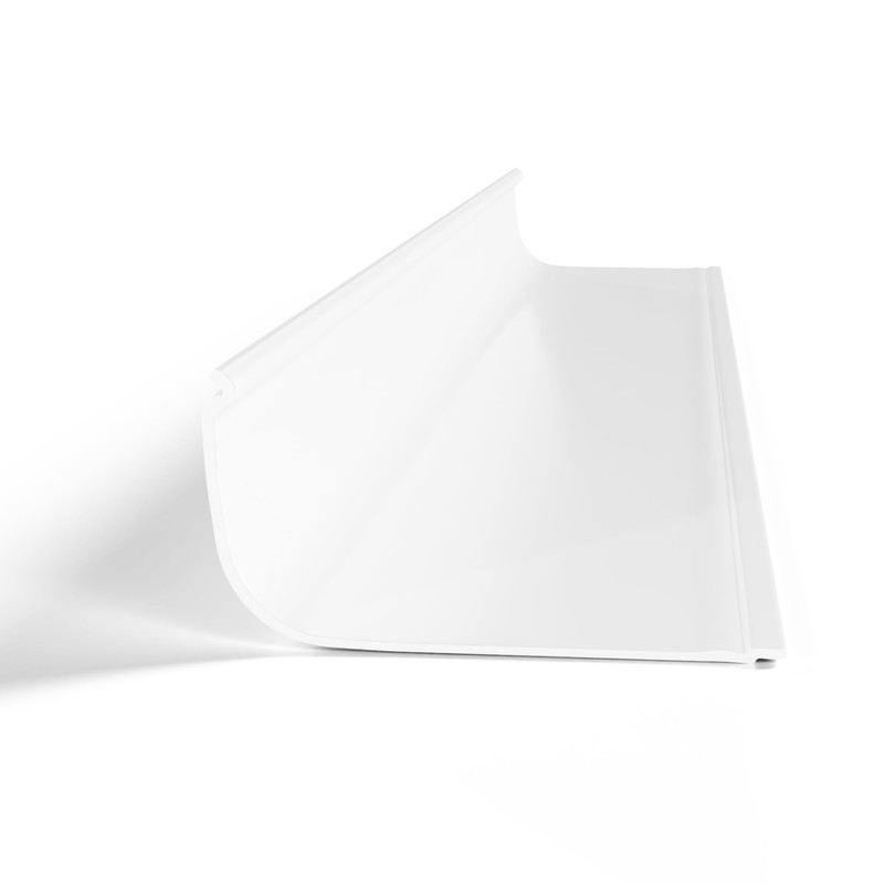 KastLite Curved Under Cabinet Light Cover Replacement | Smooth White
