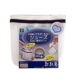 SOWA Laundry Net for Washing Shoes (with catch hook), White, Approx. Width 12.2 x Height 10.6 x Depth 3.9 inches (31 x 27 x 10 cm)