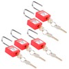 5 Sets 38mm Lockout Lock Insulation LOTO Nylon PA Steel