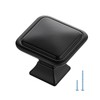 Ravinte Hardware 10 Pack Matte Black Cabinet Knobs Single Hole