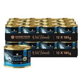 Addiction Wild Islands Pacific Catch Premium Ocean Fish & Salmon Grain-Free Canned Cat Food 6.5 oz cans (Pack of 24)