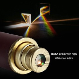 Pirate Monocular Telescope for Kids & Adults 25x30 High Powered Zoomable Collapsible Brass Handheld Waterproof Telescope Monocular for Cruise Ship Travel Watching Games Hiking Hunting