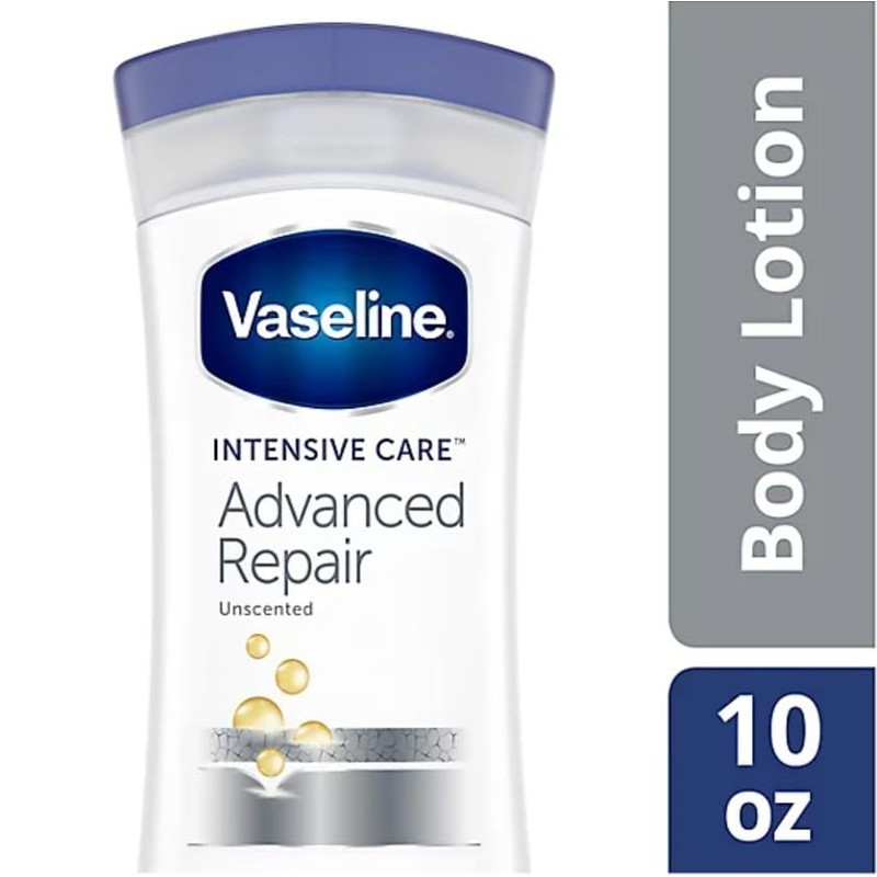 Vaseline Intensive Care Advanced Repair Loción sin fragancia, 10 onzas