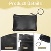 2 pieces leather key case, 11 x 8 cm, key