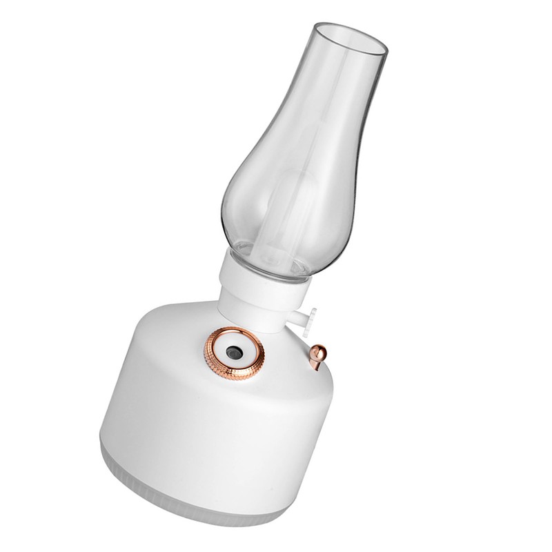 Lantern Humidifier Unique Retro Lamp USB Rechargeable Quiet Multifunctional Desktop