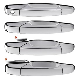 FFFauto Exterior & Interior Door Handle Set Door Handles Kit Compatible with 2007-2013 Chevy Avalanche, Silverado, Suburban, Tahoe, GMC Sierra, Yukon, Escalade