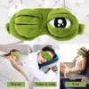 3D Frog Sleep Mask, Funny Plush Frog Sleeping Eye Mask,