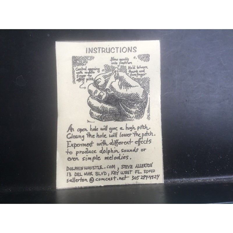 Scrimshaw Mermaid Dolphin Whistle