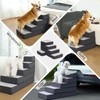Garnpet 5-Step Adjustable Dog Stairs for High Beds, Dog Steps