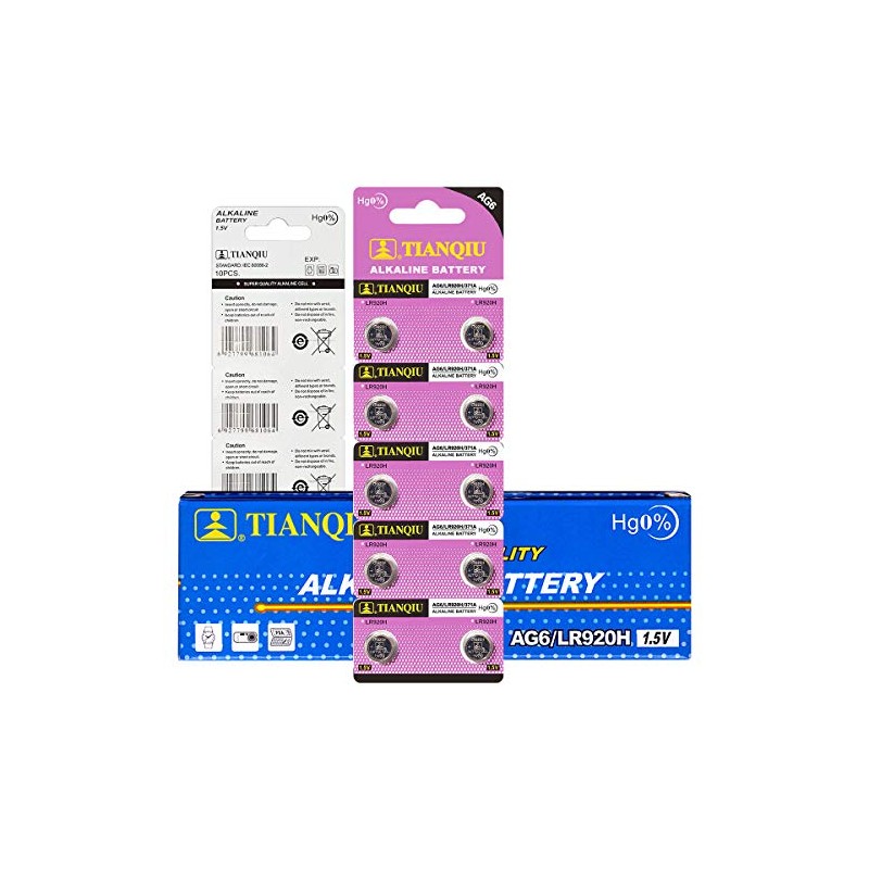 Tianqiu 10PCS Ag6 Lr920 371 Sr920Sw Alkaline Battery