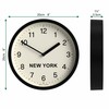 JONES CLOCKS® New York Time Zone Wall Clock | Small