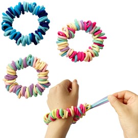 3 Packs Skin Picking Fidget Cuff Stretchy Loom Crochet Bracelet Anxiety Relief Therapy for Trichotillomania Nail Biters