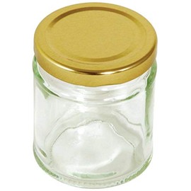 Tala Round Preserve Jar with Screw top lids, 190ml, Gold