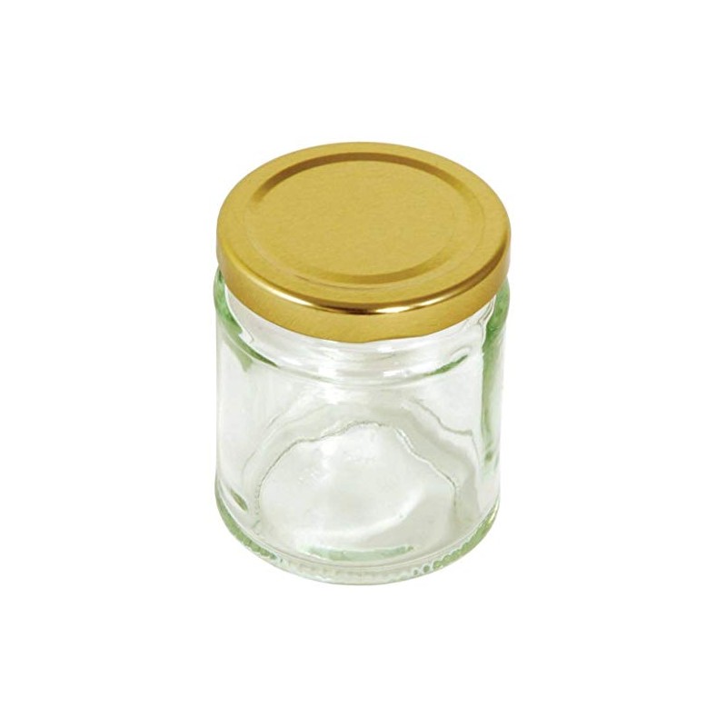 Tala Round Preserve Jar with Screw top lids, 190ml, Gold