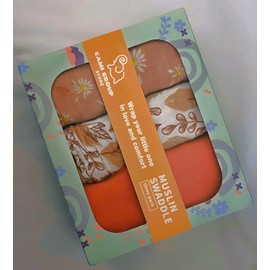 CAMI GROUP STORE Muslin Swaddle for Baby, 3 Pack, Floral and Solid Patterns (Pink)