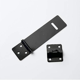 Merriway BH07248 Black Safety Hasp & Staple 100mm x 30mm x 1.1/4 inch
