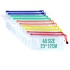 10PCs Pencil Cases A6 Plastic Wallets A6 Document Wallets A6