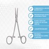 Precision Kelly Hemostat Forceps, Half Serrated, Premium Grade Stainless Steel
