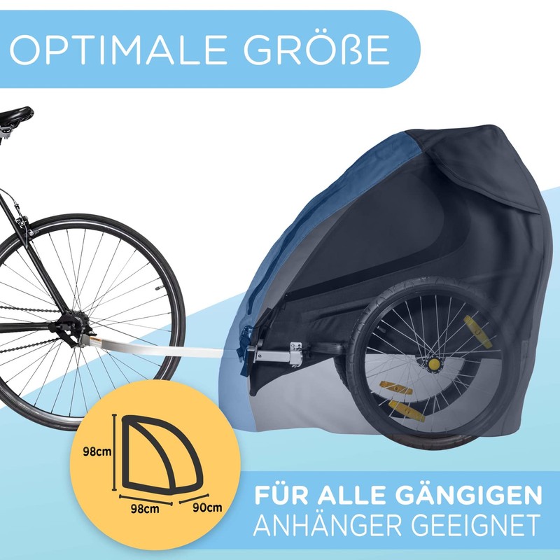 Jubi® Cover Bicycle Trailer Blue Two-Seater / Single Seater and
