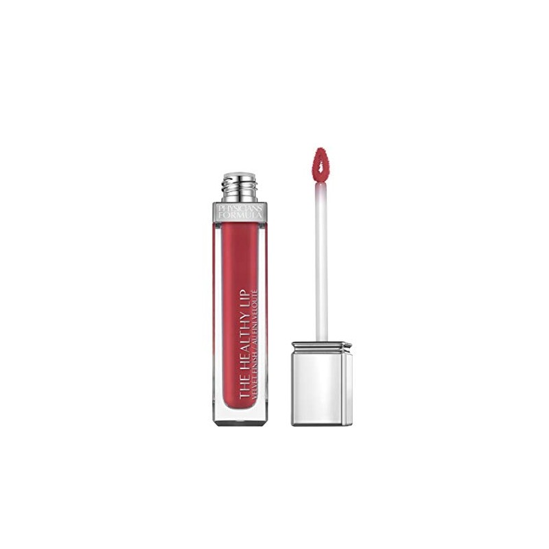 Labial Líquido satinado hidratante y de larga duración rojo coral