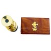 Generic 6"" Handheld Brass Telescope with Wooden Box - Pirate