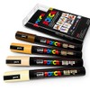 Uni POSCA 4-Piece 5M Marker Set in Plastic Case for