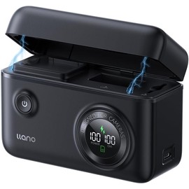 llano 4-in-1 NP-FZ100 Battery Charger & 10400mAh Power Bank–20W USB-C Fast Charging, USB 3.0 Card Reader, Storage Case–for Sony A7III A7IV A6700 FX3 FX30 A9 A1 A7RV A7RIV