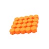 Partuto 20pcs Orange 19mm Car Wheel Nut Lug Hub Cover