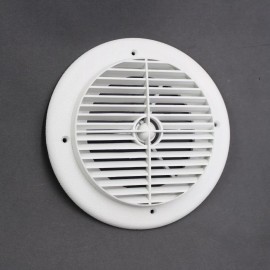 Aireport 7" White Round RV Ceiling A/C Vent fits 4" Duct