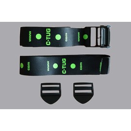 Railblaza C-TUG CT-1033 Strap Kit with Cam Lock Buckle, (2 x Straps 1.2 m + 1.6 m)